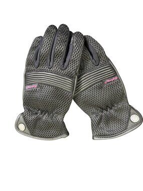 Highway 21 Women's Turbine Mesh Gloves, Padded Leather Palm, Size Large